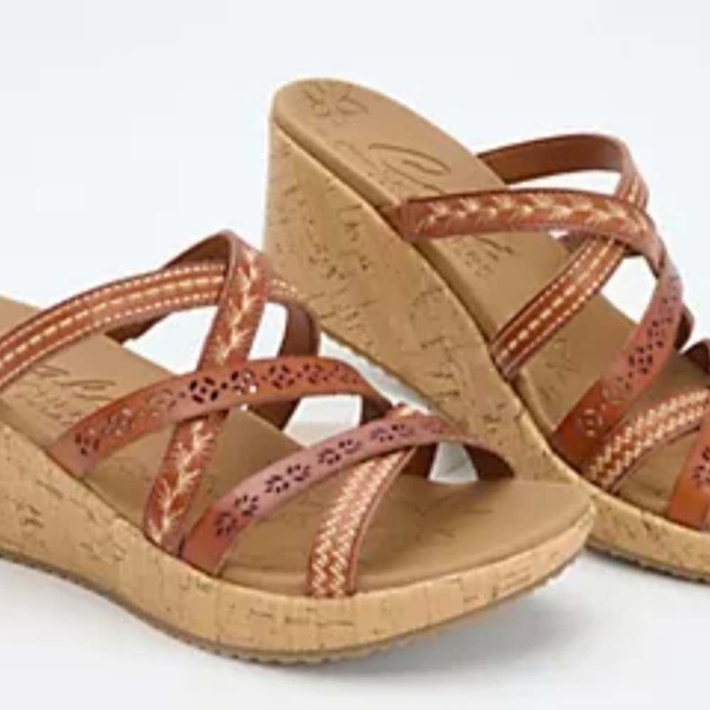 Women's Brown Wedge Sandals
